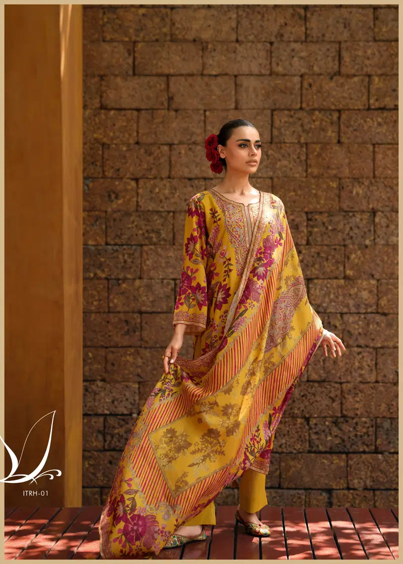 Itrh By Varsha Viscose Muslin Printed Salwar Suits Wholesale Shop In Surat
